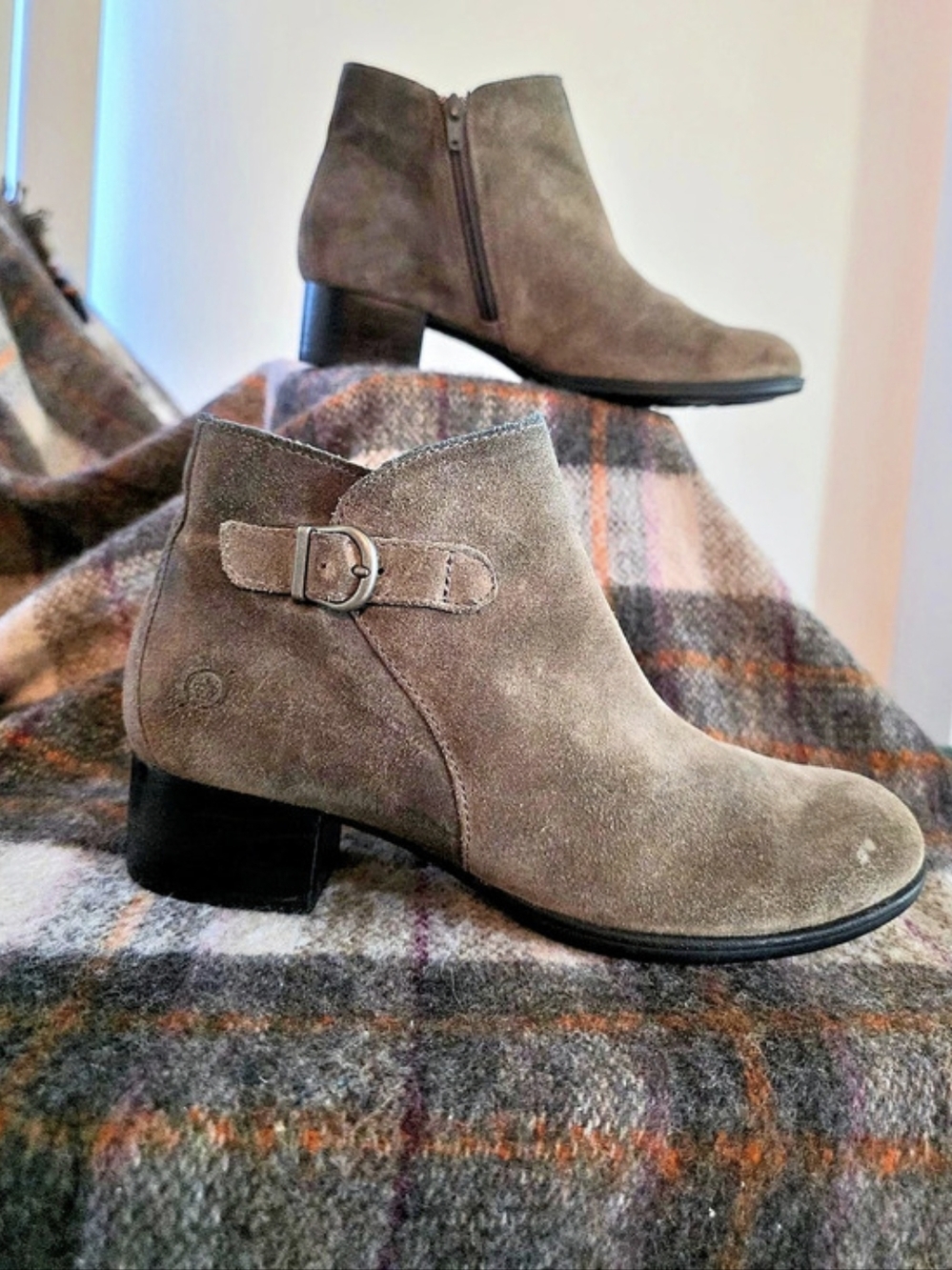 Børn Born Trinculo Distressed Suede Ankle Boots Børn Brown